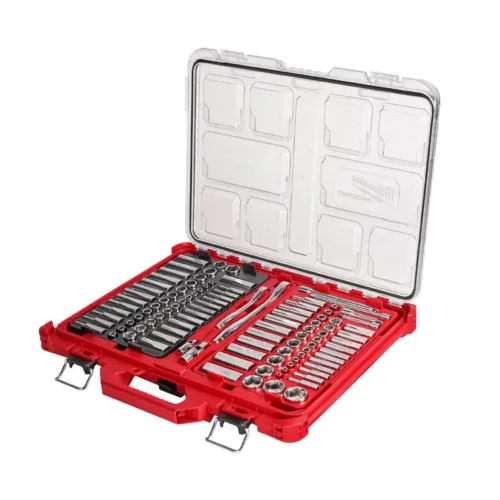 Milwaukee 106-Piece Ratchet and Socket Sets with PACKOUT Organizer 48-22-9486