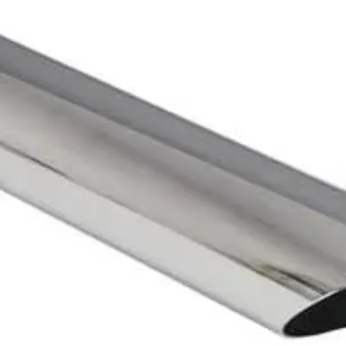 Chrome Plated Slant Cut Weld-on Exhaust Tip 2.25″x2.5″x9″