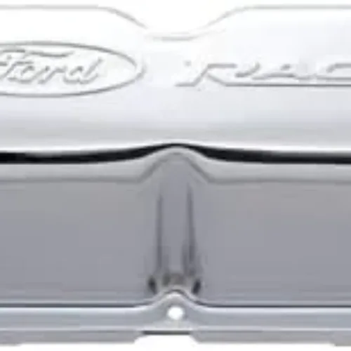 Compatible with/Replacement for Ford Performance Parts – 302-070 – Chrome Steel Valve Cover Set w/Compatible with/Replacement