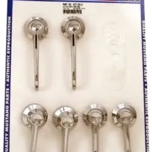 Scott Drake KIT-DH-2 Door Handle & Window Crank Kit Early 1965 Clip-On Type