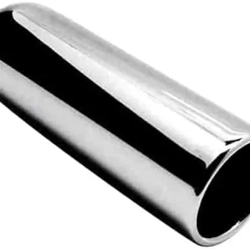 Jones Exhaust JST007A Chrome Stainless Steel Exhaust Tip Rolled Pencil Tip 2 Tip