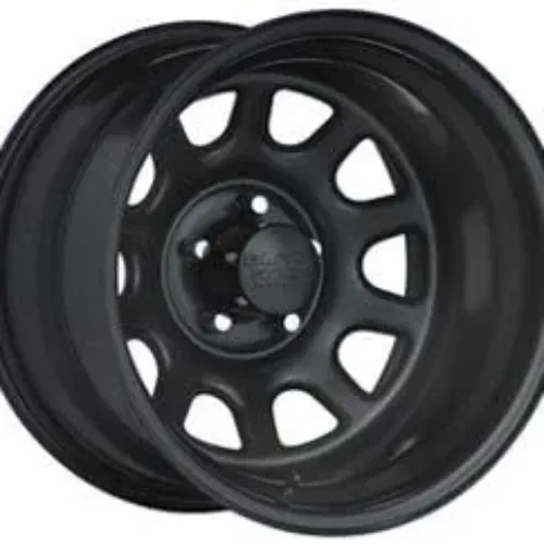 Black Rock Steel Wheel 942 Type D – 16×8 – Bolt Pattern 5×4.5 – Back Spacing 4.25″ – Satin Black