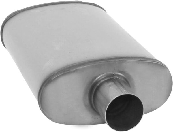 nobrandname SA1226 Muffler - Cherry Bomb Salute Reversible Oval Body - H4" X W9" X L14" 20" OAL 2-1/2" O/C Muffler - Cherry Bomb - Image 3