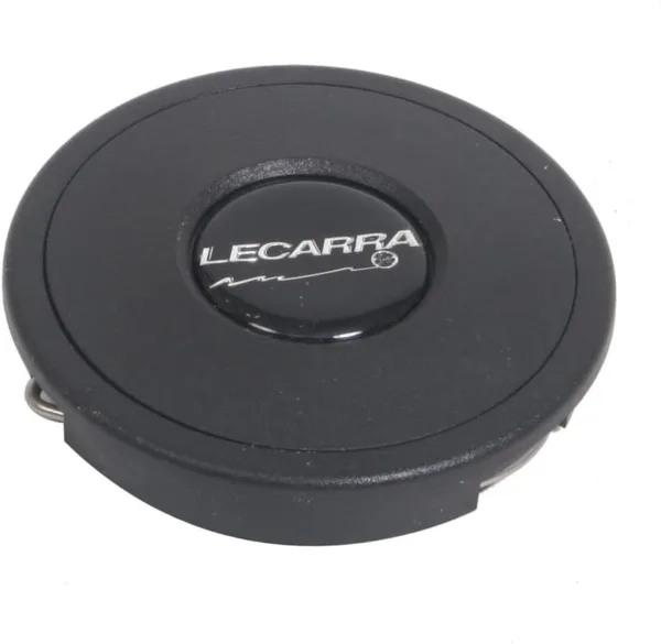 Lecarra 3102 Horn Button, Plastic, Double Contact, Logo, Black for Mk4/9 Wheels
