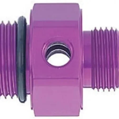 MagnaFuel MP-3064-10AN to -12AN O-Ring Male Adapter Fitting with Gauge