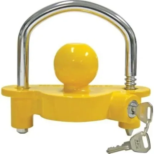 Reese Towpower 72783 Yellow & Chrome Universal Coupler Lock