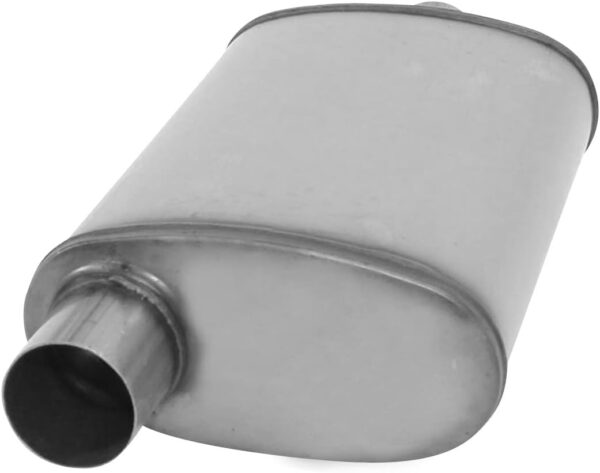 nobrandname SA1226 Muffler - Cherry Bomb Salute Reversible Oval Body - H4" X W9" X L14" 20" OAL 2-1/2" O/C Muffler - Cherry Bomb - Image 2