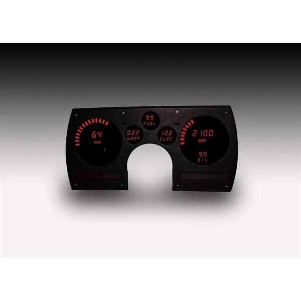 Camaro Digital Gauge Panel Red 82 - 90 Factory Fit Intellitronix DP4003-R USA
