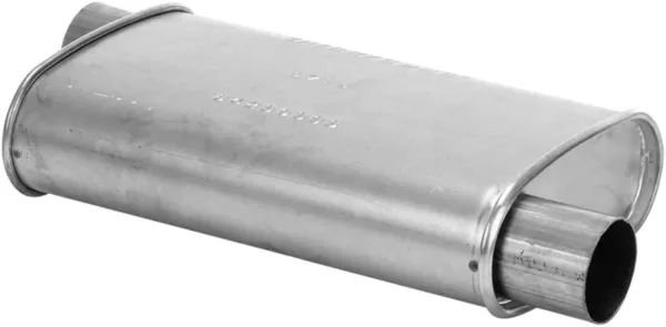 Cherry Bomb 16812CB - Turbo Classic Steel Oval Gray Exhaust Muffler (2.25" Offset ID, 2.25" Offset OD, 13" Length) - Image 4