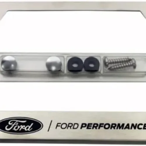 Ford Racing (M-1828-SS304C) Stainless Steel Ford Performance License Plate Frame
