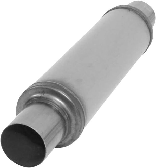 nobrandname SA0416 Muffler - Cherry Bomb Salute Reversible Round Body - D4" X L14" 20" OAL 2-1/2" C/C Muffler - Cherry Bomb - Image 2