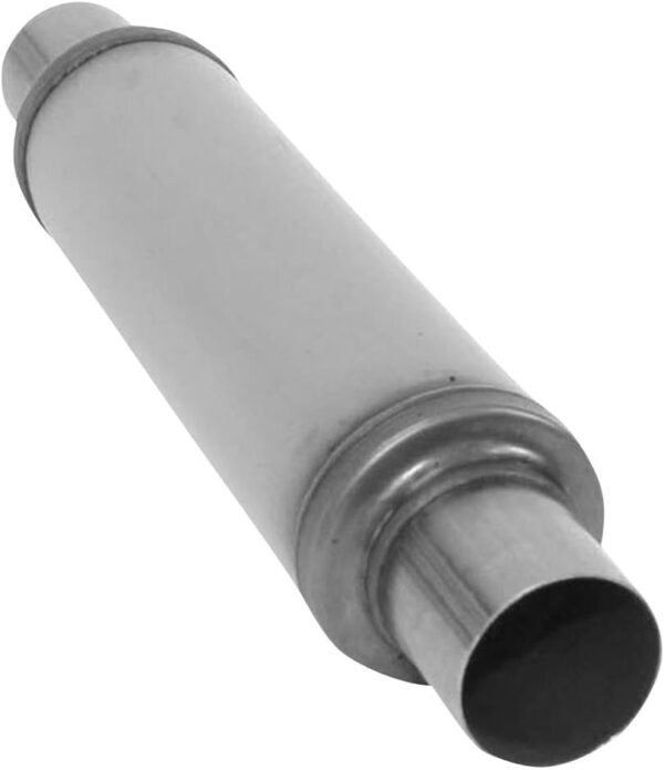 nobrandname SA0416 Muffler - Cherry Bomb Salute Reversible Round Body - D4" X L14" 20" OAL 2-1/2" C/C Muffler - Cherry Bomb - Image 3