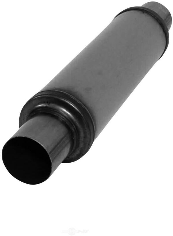 nobrandname SA0416 Muffler - Cherry Bomb Salute Reversible Round Body - D4" X L14" 20" OAL 2-1/2" C/C Muffler - Cherry Bomb