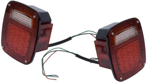 Rugged Ridge LED Tail Light Assembly Set for Jeep Wrangler & CJ (1976-2006)