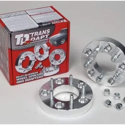 TRANS-DAPT PERFORMANCE – BILLET WHEEL SPACERS-5×4.75 ON 5×4.75 1″ THICK (3625)