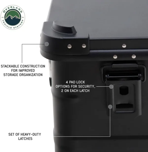 Overland Vehicle Systems Aluminum Box Storage 53QT - Image 5