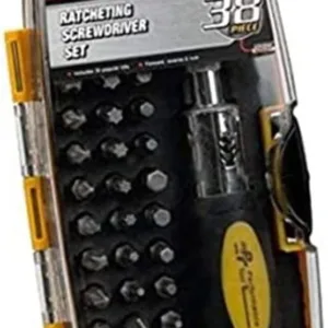 Performance Tool W9159 38-Piece Ratcheting Screwdriver Set 4-Piece Shipper