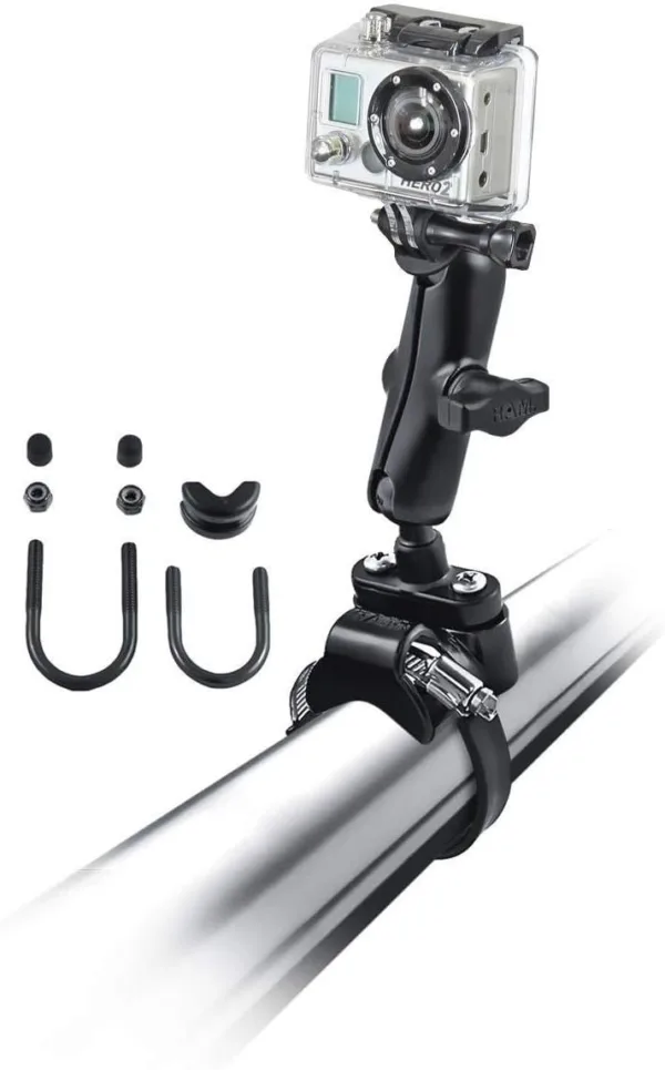 RAM Mount B-149Z-2-GOP1U ATV Handlebar/U-Bolt Mount for Go-Pro