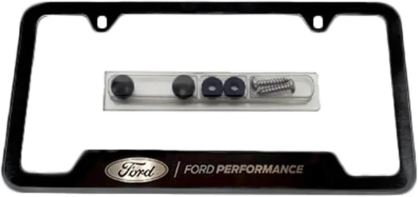 FORD PERFORMANCE Black Stainless Steel License Plate Frame