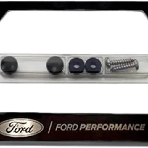 FORD PERFORMANCE Black Stainless Steel License Plate Frame