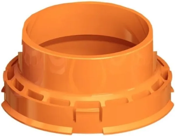 ST 63.4mm Center Bore / Short / Orange RAL-2009 Center Adapter (Works w/ DZX) - SINGLE