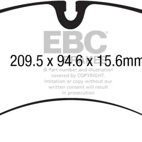 EBC Brakes DP42162R Yellowstuff Performance Brake Pad