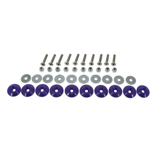 Dominator Race Products 1200-PU Purple Body Bolt Kits 10pc