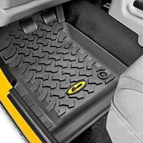 Bestop 51511-01 Jeep Molded Floor Mat Liners Front Black