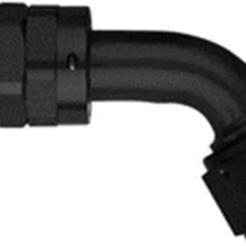 Aeroquip FBM4484 AQP Hose Fitting -10AN Hose Size 60 deg. Elbow Swivel Aluminum Black Anodized Bulk Packaged AQP Hose Fitting