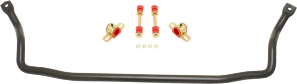 Sway bar kit with bushings, front, solid 1.25"