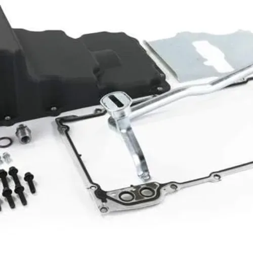 TSP 81073BK Low-Profile Retro-Fit LSX Aluminum Rear Sump Oil Pan, Aluminum, Black