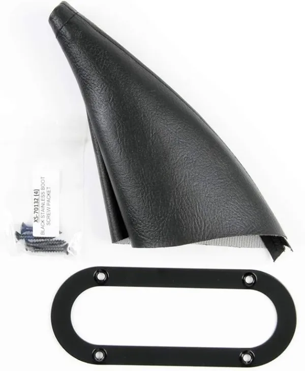 Lokar X70-EHBF Floor Mount Handbrake Boot with Black Stainless Ring