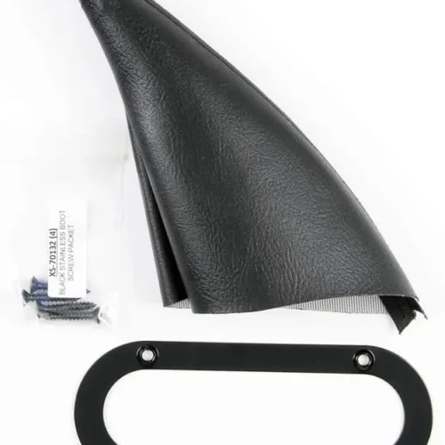Lokar X70-EHBF Floor Mount Handbrake Boot with Black Stainless Ring