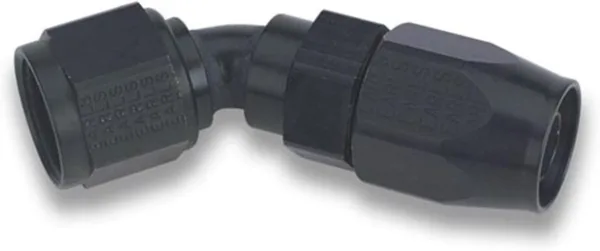 Earl's -16 45 Deg. Tube Black Swivel-Seal