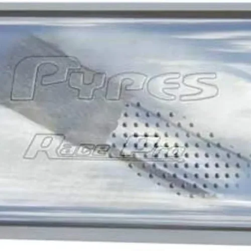 Pypes Exhaust MVR16 Race Pro 14″ Long 3″ Offset Inlet 3″ Offset Outlet 409 Stainless Steel Muffler
