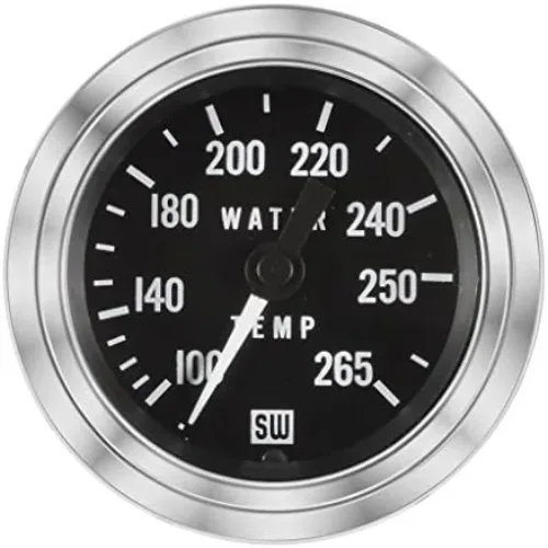 Stewart Warner Temperature Gauge 100-265 F w/ 216″ Tube