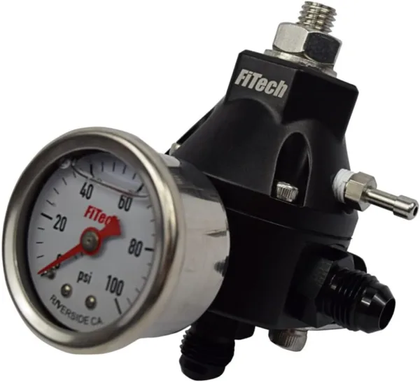 FiTECH FUEL INJECTION Regulator Go Fuel Tight Fit w/Pressure Gauge