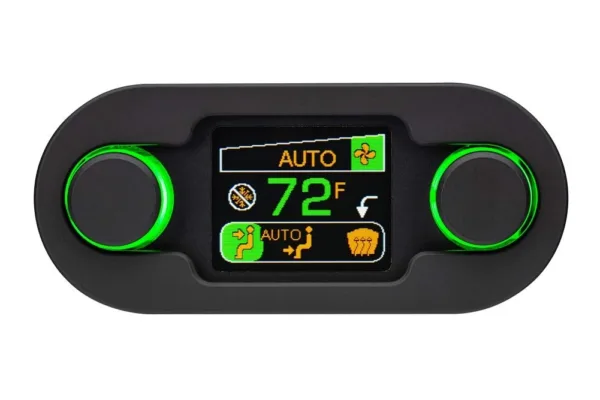Dakota Digital DCC Digital Climate Control - Vintage Air Gen IV 2-Knob, HDX-Style, Black, Black Alloy - Compatible with Most - Image 8
