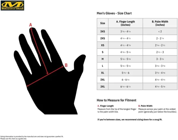 Gloves Mechanix Red Xlarge - Image 3