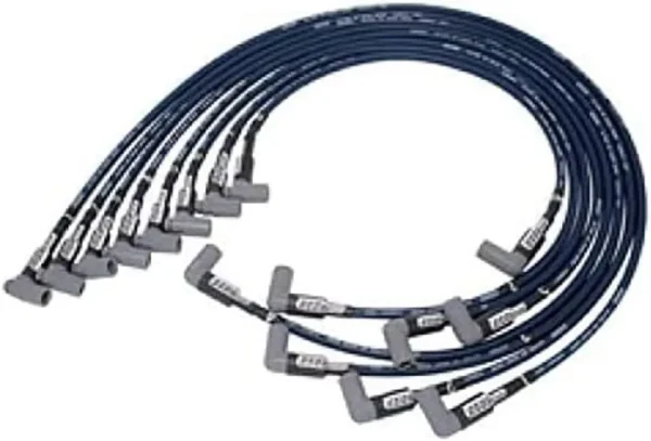 IGNITION WIRE SET, ULTRA 40, UNSLEEVED, FORD 351W, HEI, BLUE