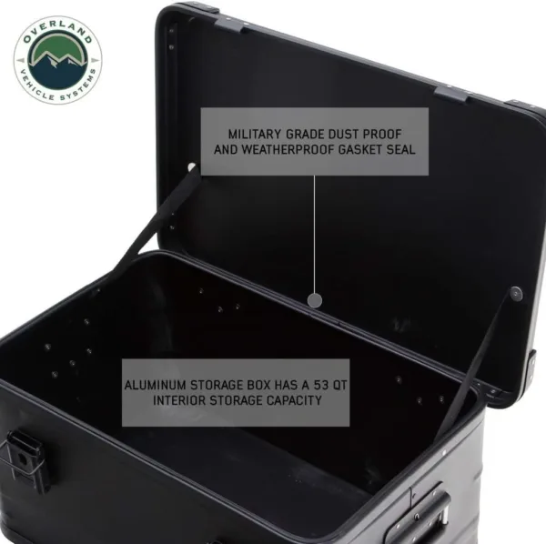 Overland Vehicle Systems Aluminum Box Storage 53QT - Image 7