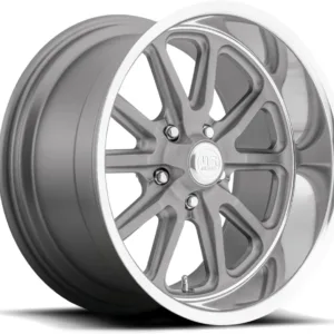 US Mags U111 RAMBLER Matte Gun Metal Machined Finish Wheel with Aluminum (17 x 8. inches /5 x 120 mm, 1 mm Offset)