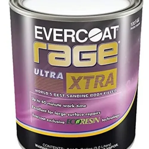 Evercoat Fibre Glass Rage Ultra Xtra Sanding Body Filler, 0.8 Gallon (FIB-144)