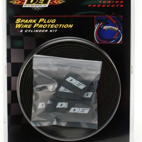 Design Engineering 010612 Protect-A-Wire Black 8-Cylinder Sleeving Kit to Cover and Protect Spark Plug Wires