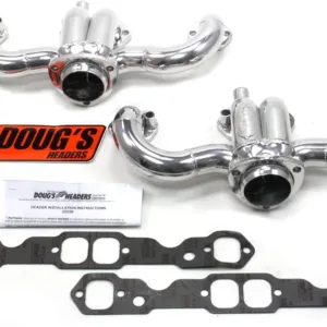 Doug's Headers D3330 1-3/4" 4-Tube Manifold Replacement Metallic Ceramic Coated Exhaust Header for Small Block Chevrolet 92-96