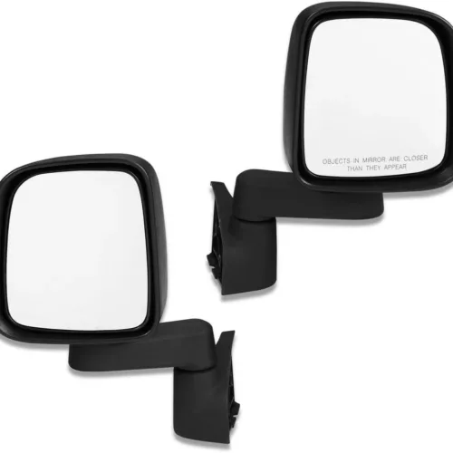 Bestop 51261-01 Highrock 4×4 Mirror Replacement Set solid arm Black