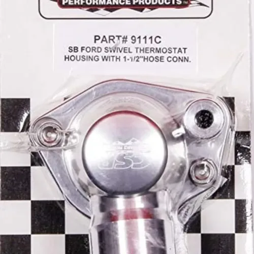 CSR Performance Products 9111C Clear Swivel Thermostat Housing for Small Block Ford