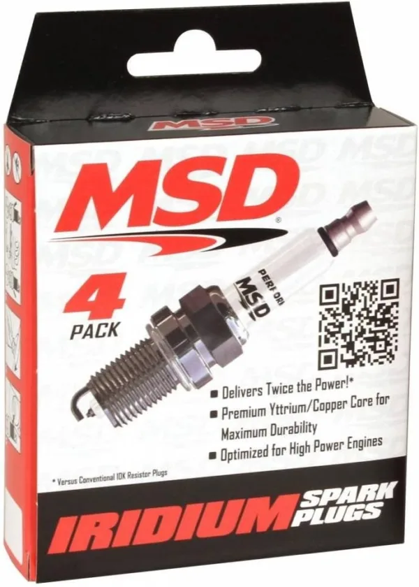 MSD Ignition 37234 Spark Plug, 4 Pack (6IR6Y) - Image 3