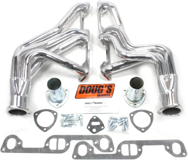 Doug's Headers D569 1-3/4" 4-Tube Full Length Metallic Ceramic Coated Exhaust Header for Pontiac Firebird 326-455 67-69