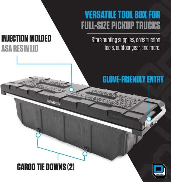 DECKED Truck Tool Box Full Depth Without Ladder | DO NOT Fit Carbon Pro Beds - Image 4